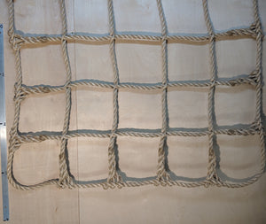 Climbing Net | Handmade in the USA | 1" Pro Manila Rope | 1' x 1' Squares No Knots - Kids Should Be Kids