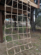 Load image into Gallery viewer, Climbing Net | Handmade in the USA | 1&quot; Pro Manila Rope | 1&#39; x 1&#39; Squares No Knots - Kids Should Be Kids